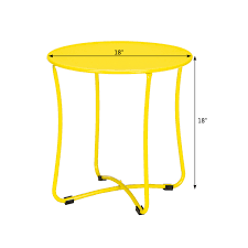 Best selling home iris ceramic tile patio side table. Dropship 18 Metal Countertop Small Round Table Terrace Wrought Iron Side Table Golden At Wholesale Prices And Fast Delivery Goten Dropshipping Platform