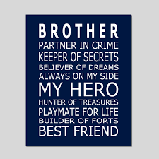 Brothers Print Brothers Quote Brothers Decor Big Brother Etsy In 2020 Little Brother Quotes Brother Birthday Quotes Big Brother Quotes