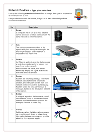 Routers, hubs, switches and bridges are all pieces of networking equipment that can perform slightly different tasks. Network Devices Manualzz