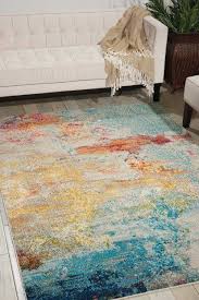 Shugart Sealife Multi Color Area Rug Modern Area Rugs Area Rugs Colorful Rugs