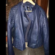 Aqua Jackets Coats Aqua Blue Leather Jacket Size Xs Poshmark