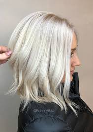 Blonde highlights and lowlights with platinum shade are both unique and impressive their own way, but you need to know how each one will look. Platinum Blonde Bleach And Tone Aline Lob Haircut Platinum Blonde Hair Hair Styles Platinum Blonde Hair Color