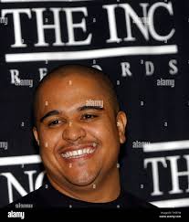 Irv Gotti, CEO of Murder Inc. Records poses for the media at a Dec.3, 2003  New York press conference announcing the change of his record label name  from "Murder Inc. Records" to "