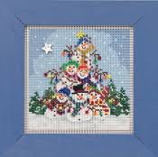 16 count, 27.94w x 33.02h cm 14 count, 31.93w x 37.74h. Mill Hill Beaded Counted Cross Stitch Kits