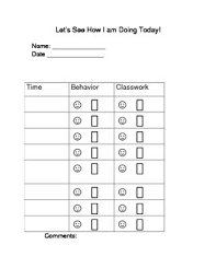 Interval Behavior Chart Worksheets Teaching Resources Tpt