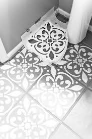 You won't believe the before & after pictures! How To Paint Stencil Your Ceramic Floor Tidewater And Tulle Coastal Virginia Wedding Blog And Magazine