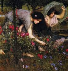 Gather Ye Rosebuds While Ye May Waterhouse Painting 1909 Flora And The Zephyrs 1897 Detail By John William Waterhouse 1849 19 Pre Raphaelite Art John William Waterhouse Paintings Waterhouse Paintings