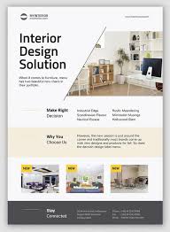 Minimalist Interior Flyer Template Ai Eps Psd Interior Design Template Graphic Design Flyer Banner Design Layout