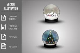 Download Christmas Snow Globe Vector Clipart Graphic By Artnovi Creative Fabrica SVG Cut Files