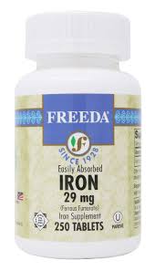 Im desferrioxamine 50 mg/kg up to a maximum dose of 4 g should be given. Freeda Ferrous Fumarate Iron 29 Mg 250 Tab By Freeda Buy Online In Sweden At Sweden Desertcart Com Productid 40703409