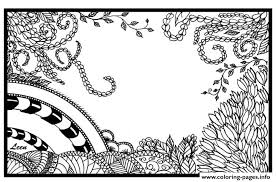 This is a lovely and beautiful garden coloring printable coloring. Zen Anti Stress Adult Leen Margot Jungle Coloring Pages Printable