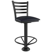 But wherever you have a high dining surface, a bar stool is a handy way to provide some seating without taking up too much room. Ladder Back Bolt Down Metal Swivel Bar Stool