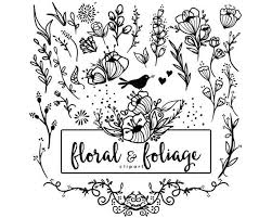 Floral Doodle Clipart Floral Element Clip Art Branches Clipart Etsy Floral Doodle Clip Art Flower Doodles