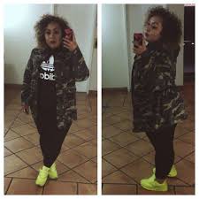 Full Figured Potential Adidas Outfit Adidas Pants Outfit Plus Size Fashion