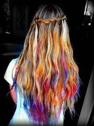 The Bohemian Girl Tie Dye Hair Dip Dye Hair Hair Styles