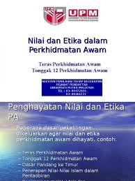 Rakyat malaysia iaitu nilai dan etika perkhidmatan awam di malaysia. Nilai Dan Etika Perkhidmatan Awam