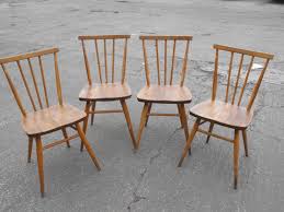 4 Retro Ercol Dining Kitchen Chairs Light Wood Blonde 1960 S 70 S No Reserve Wooden Kitchen Table Ercol Dining Chairs Dining Table