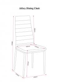 Ashley S Trade Carpet Centre Abbey Dining Chair In White Pu