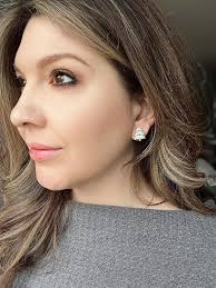 Holiday Gold Stud Clay Earring