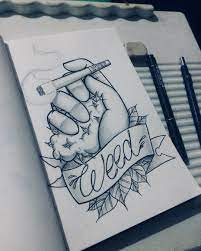 Step by step easy weed drawings. Pin On Weed Tatoos