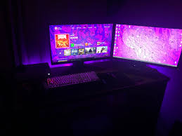 Check out some awesome gaming room setup ideas and our tips for creating the perfect escape. My Black And Purple Gaming Soon To Be Streaming Setup Is Coming Along Nicely Gamingsetups