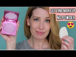 how to set your makeup without powder