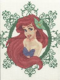 cross stitch patterns free printable cross stitch ariel by