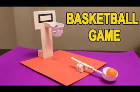 Tutorial on how to make a basketball hoop with paperpublishing : How To Make Diy Basketball Game With Cardboard Diy Hacks Youtube Diy Basketball Cardboard Diy How To Make Diy