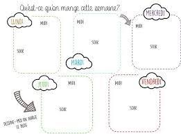 Resultat De Recherche D Images Pour Planning Vierge Menu Semaine Menu A Imprimer Liste De Courses Imprimable Planning Vierge
