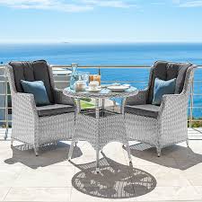 Beau 3 piece pub table set boraam wayfair north america $ 359.99. Nova Heritage Thalia 2 Seat Rattan Bistro Set 75cm Round Bistro Table White Wash Crownhill