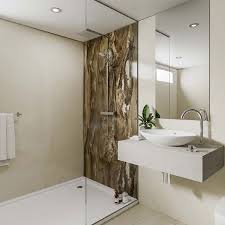 This contemporary vanity design is a nice juxtaposition to the heavily patterned wallcovering in this small but mighty bathroom. Wholesale Domestic Bathroom Blog How To Design An Easy Clean Bathroom