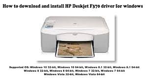 Die patronen sind für ihren hp deskjet f370 geeignet. Hp Deskjet F370 Driver And Software Free Downloads