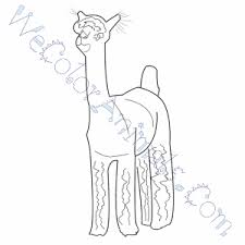 Alpaca Coloring Pages Hairy alpaca coloring page | free printable coloring pages.