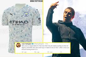 More images of both the home and away kit for manchester city's 2020/21 season have emerged courtesy of brazilian supporter the controversial new home shirt has split the opinion of many city fans following previous images that surfaced on the official puma website as well as through. Manchester City S Third Kit For 2020 21 Season Leaked And Superfan Liam Gallagher Hates It