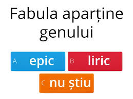 Genul epic trăsături trăsături •viziunea indirectă •prezenţa. Fabula Verificarea CunoÈtinÈelor Quiz