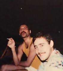 We are the champions, my friends. Freddie Mercury And Peter Freestone Previously Unseen Photo By James Arthur New York Daughters Queen Freddie Mercury Freddie Mercury Queen Albums