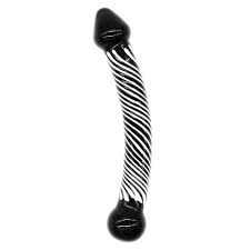 DOMI 21cm Zebra Pattern Female Masturbators Glass Women Dildo Sex Toys |  AliExpress