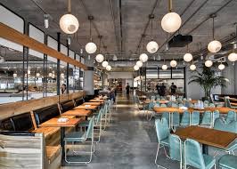 Outside of architecture, industrial interior design is characterized by vintage. Dropbox Opens Industrial Style Cafeteria At California Headquarters