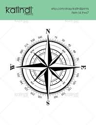 Compass 1svg File 1png High Resolution File Instant Etsy Compass Vector Compass Art Compass Rose