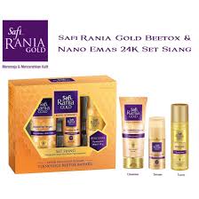 Saya pun dulu pakai set lengkap safi rania gold ni. Safi Rania Gold Set Siang Set Pesona Shopee Malaysia