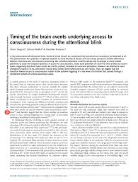 Spanish to english, french to english, and japanese to english. Pdf Timing Of The Brain Events Underlying Access To Consciousness During The Attentional Blink