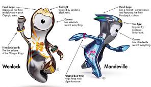 'that's why we're so shiny, reflecting the people, places and things we meet along. London 2012 Olympic Mascots Meet Wenlock And Mandeville Daily Mail Online