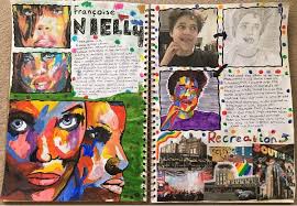 Francoise Nielly Gcse Art Gcse Art Gcse Art Sketchbook A Level Art Sketchbook Layout