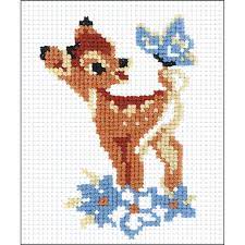 Counted cross stitch patterns cross stitch charts cross stitch embroidery plastic canvas crafts plastic canvas patterns motifs animal punch needle patterns original cross stitch pattern made in full cross stitches, this design uses only one dmc floss, so you can select the color of your choice. Bambi Counted Cross Stitch Kit 5 X 6 25 10 Count Walmart Com Disney Cross Stitch Patterns Cross Stitch Animals Animal Cross Stitch Patterns