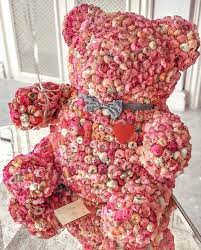 Buy rose teddy bear in dubai from ferns n petals which has great collection of velvety teddy bears made of roses. Rose Teddy Bear Slaylebrity Valentines Flowers Flower Gift Luxury Flowers