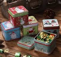 Amazon.com: Ochine Christmas Cookie Tins with Lids for Gift ...