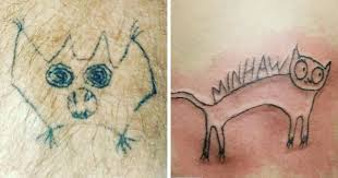 Some of these tattoos are quite horrible, but i totally dig the flesh eating turkey (next to last pic), i think it is awesome! This Tattoo Artist Can T Draw Yet Her Tattoos Are Awesome Bored Panda