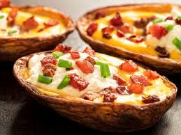 La Recette Parfaite Des Pelures De Pommes De Terre Gratinees Au Bacon Recipe Sweet Potato Recipes Healthy Potato Skins Recipes