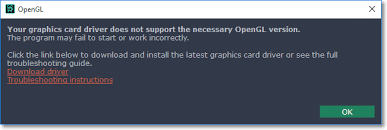 Opengl Troubleshooting