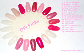 Pink Opi Nail Polish Pinks Colour Wheel Chart Opi Pink